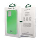 Lacoste HC Liquid Silicone & Microfiber Glossy Printing Logo Case For iPhone 14 Pro Max - Green [ LCHCP14XSN ] - SW1hZ2U6MTM5MjU1Mg==