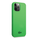 Lacoste HC Liquid Silicone & Microfiber Glossy Printing Logo Case For iPhone 14 Pro Max - Green [ LCHCP14XSN ] - SW1hZ2U6MTM5MjU1OA==