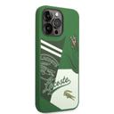 Lacoste HC Liquid Silicone & Microfiber Patchwork B Case For iPhone 14 Pro Max - Green [ LCHCP14XSPABN ] - SW1hZ2U6MTM5MjUzMA==