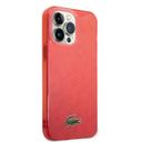 كفر حماية ايفون 14 برو ماكس أحمر لاكوست Lacoste HC IML Double Layer & Dyed Bumper Signature Pattern Case For iPhone 14 Pro Max Red