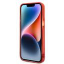 كفر حماية ايفون 14 برو ماكس أحمر لاكوست Lacoste HC IML Double Layer & Dyed Bumper Signature Pattern Case For iPhone 14 Pro Max Red