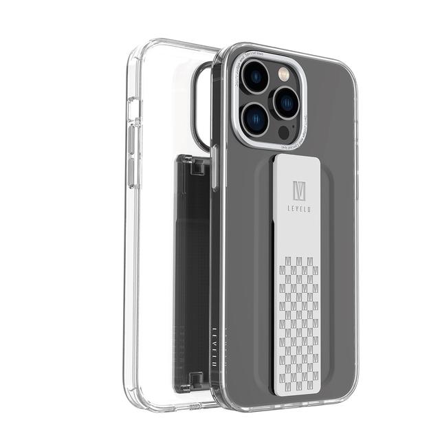 Levelo Graphia iPhone 14 Pro Max IMD Clear Case - Silver [ LVLGRAPHIA14PM-SL ] - SW1hZ2U6MTM5Mzk4NA==