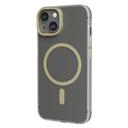 كفر ايفون لجوال ايفون 14 بلون شفاف وذهبي ليفيلو  Levelo MagSafe Glory Matte Back Case For iPhone 14 Matte Clear/Champagne - SW1hZ2U6MTM5MzMwMQ==