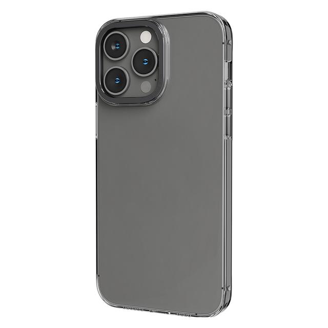 كفر ايفون لجوال ايفون 14 برو ماكس بلون شفاف ورمادي ليفيلو  Levelo Sensa Clear Back Case For iPhone 14 Pro Max Clear/Gray - SW1hZ2U6MTM5NDEwMg==