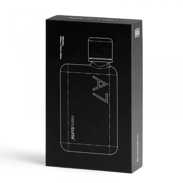 Memobottle A7 180mL - Clear/Silver [ M005R ]