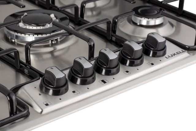 فرن سطحي غاز بلت ان كومتيل لوكسيل 5 عيون صناعة تركية Kumtel Luxell Inox Built-in Hob 5 Burner