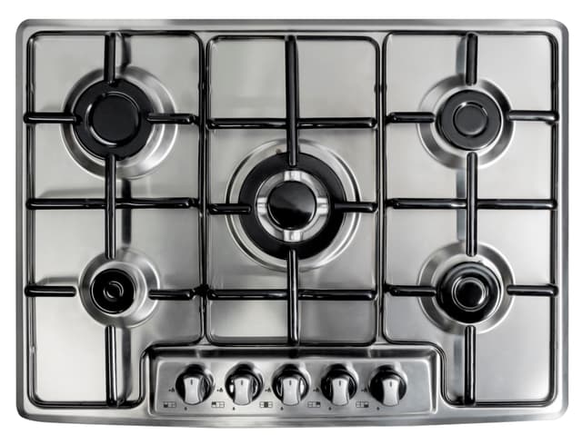 فرن سطحي غاز بلت ان كومتيل لوكسيل 5 عيون صناعة تركية Kumtel Luxell Inox Built-in Hob 5 Burner - 272952