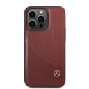 Mercedes-Benz Genuine Leather Case With New WaveIII pattern For iPhone 14 Pro - Red [ MEHCP14L8ROLR ] - 282378