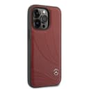 Mercedes-Benz Genuine Leather Case With New WaveIII pattern For iPhone 14 Pro - Red [ MEHCP14L8ROLR ] - 282383