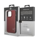 Mercedes-Benz Genuine Leather Case With New WaveIII pattern For iPhone 14 Pro - Red [ MEHCP14L8ROLR ] - 282384