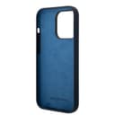 Mercedes-Benz Liquid Silicone Case With Gradient Star Horizontal Pattern For iPhone 14 Pro - Navy [ MEHCP14L8SMHRV ] - 282394