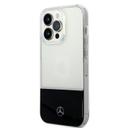 جراب ايفون 14 برو شفاف بشعار نجمة من مرسيدس بنز Mercedes-Benz Aluminium Case With Star Pattern For iPhone 14 Pro - Transparent