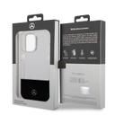 جراب ايفون 14 برو شفاف بشعار نجمة من مرسيدس بنز Mercedes-Benz Aluminium Case With Star Pattern For iPhone 14 Pro - Transparent