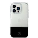 جراب ايفون 14 برو شفاف بشعار نجمة من مرسيدس بنز Mercedes-Benz Aluminium Case With Star Pattern For iPhone 14 Pro - Transparent