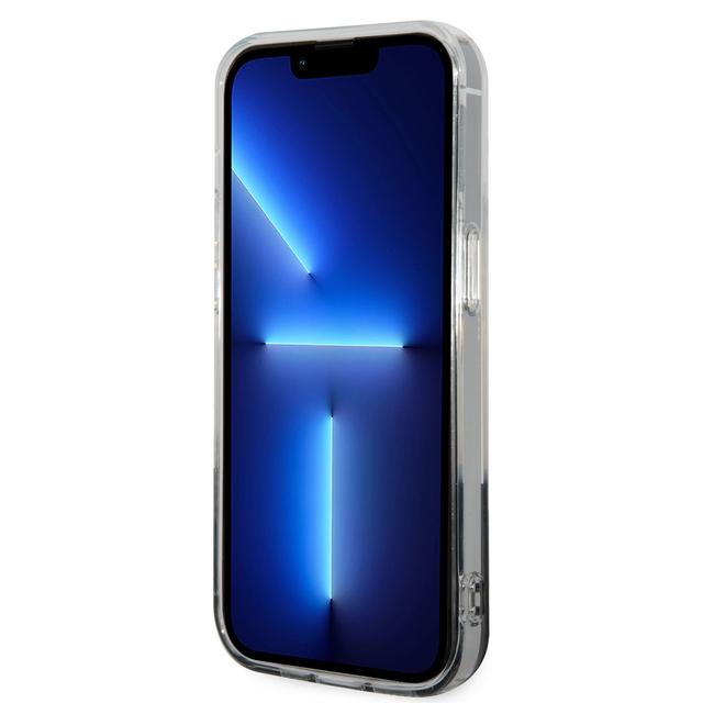 جراب ايفون 14 برو شفاف بشعار نجمة من مرسيدس بنز Mercedes-Benz Aluminium Case With Star Pattern For iPhone 14 Pro - Transparent