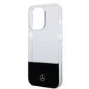 جراب ايفون 14 برو شفاف بشعار نجمة من مرسيدس بنز Mercedes-Benz Aluminium Case With Star Pattern For iPhone 14 Pro - Transparent
