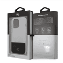 جراب ايفون 14 برو شفاف بشعار نجمة من مرسيدس بنز Mercedes-Benz Aluminium Case With Star Pattern For iPhone 14 Pro - Transparent