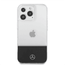 جراب ايفون 14 برو شفاف بشعار نجمة من مرسيدس بنز Mercedes-Benz Aluminium Case With Star Pattern For iPhone 14 Pro - Transparent