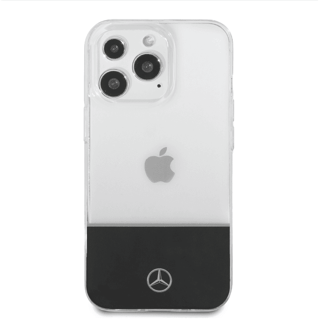 Mercedes-Benz Aluminium Case With Star Pattern For iPhone 14 Pro - Transparent - SW1hZ2U6MTM5NTQ2OA==