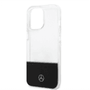 جراب ايفون 14 برو شفاف بشعار نجمة من مرسيدس بنز Mercedes-Benz Aluminium Case With Star Pattern For iPhone 14 Pro - Transparent
