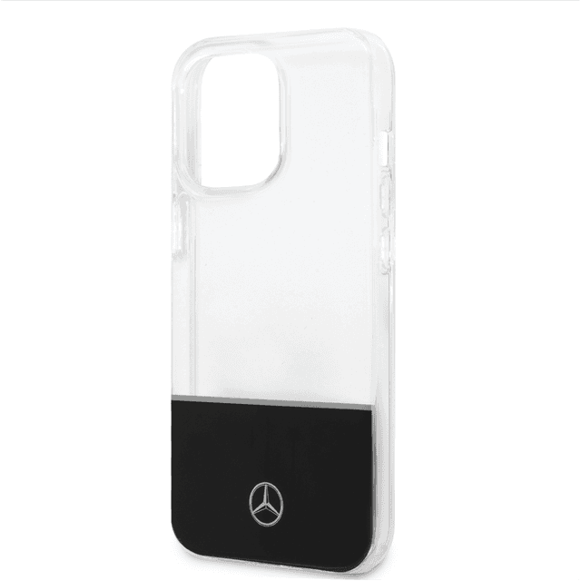 Mercedes-Benz Aluminium Case With Star Pattern For iPhone 14 Pro - Transparent - SW1hZ2U6MTM5NTQ3MA==