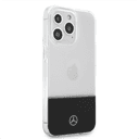 جراب ايفون 14 برو شفاف بشعار نجمة من مرسيدس بنز Mercedes-Benz Aluminium Case With Star Pattern For iPhone 14 Pro - Transparent
