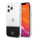 جراب ايفون 14 برو شفاف بشعار نجمة من مرسيدس بنز Mercedes-Benz Aluminium Case With Star Pattern For iPhone 14 Pro - Transparent