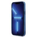 Mercedes-Benz Double Layer PC/ TPU Case With Large Star Pattern For iPhone 14 Plus - Black/Blue [ MEHCP14M8DPMGL ]