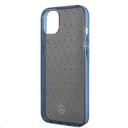 Mercedes-Benz Double Layer PC/ TPU Case With Large Star Pattern For iPhone 14 Plus - Black/Blue [ MEHCP14M8DPMGL ]