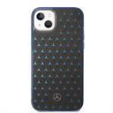 Mercedes-Benz Double Layer PC/ TPU Case With Large Star Pattern For iPhone 14 Plus - Black/Blue [ MEHCP14M8DPMGL ]
