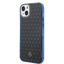 Mercedes-Benz Double Layer PC/ TPU Case With Large Star Pattern For iPhone 14 Plus - Black/Blue [ MEHCP14M8DPMGL ]