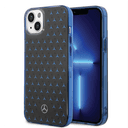 Mercedes-Benz Double Layer PC/ TPU Case With Large Star Pattern For iPhone 14 Plus - Black/Blue [ MEHCP14M8DPMGL ]