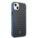 Mercedes-Benz Double Layer PC/ TPU Case With Large Star Pattern For iPhone 14 Plus - Black/Blue [ MEHCP14M8DPMGL ]