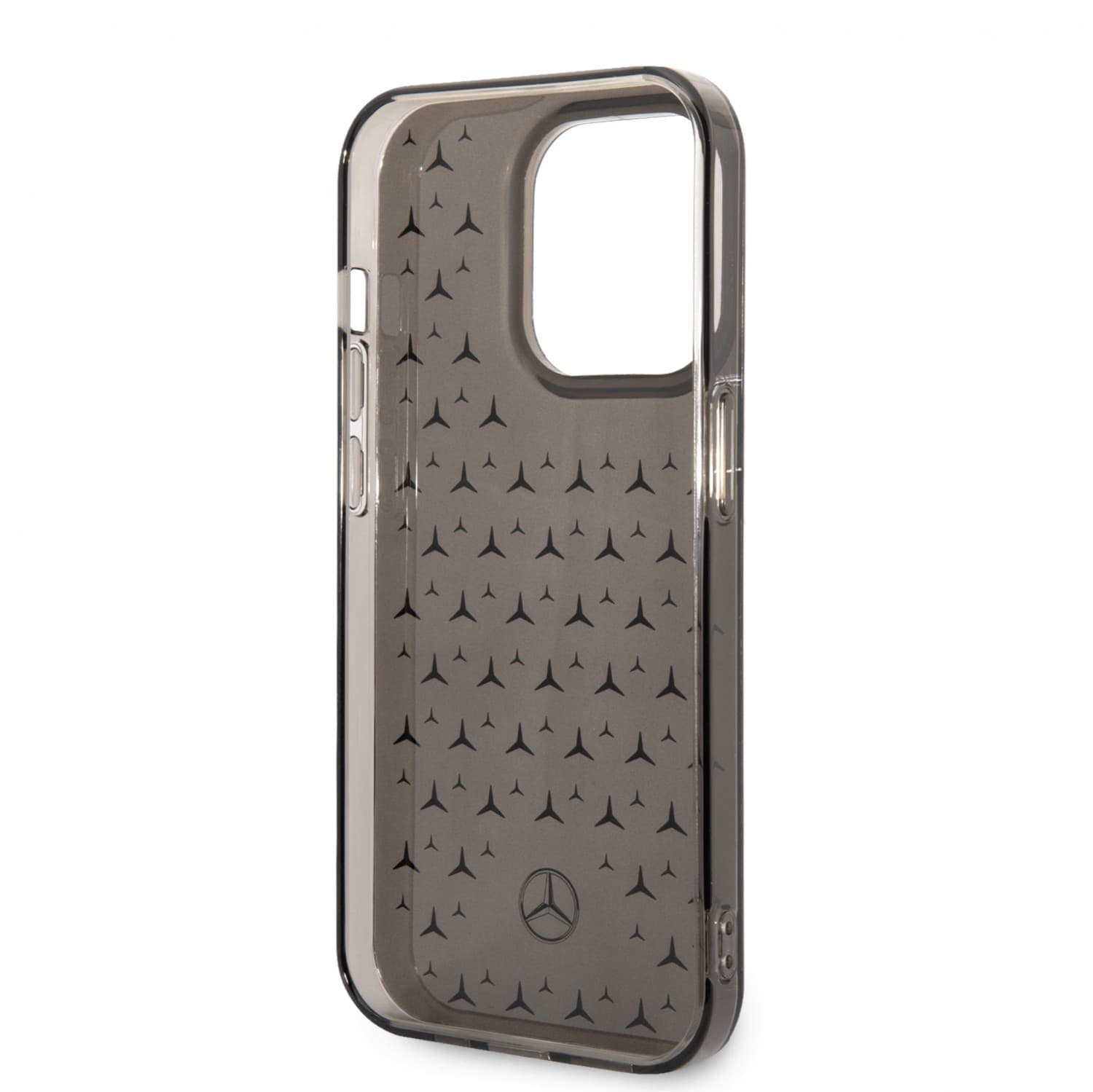 Mercedes-Benz Double Layer PC/ TPU Case With Large Star Pattern For iPhone 14 - Black/Silver [ MEHCP14S8DPMGS ]