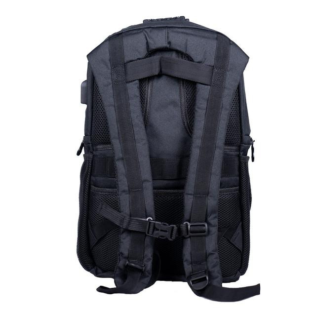 شنطة ظهر للابتوب قماش ناسا أسود Nasa Laptop Backpack with Combination Lock - SW1hZ2U6MTM5NjE0Nw==