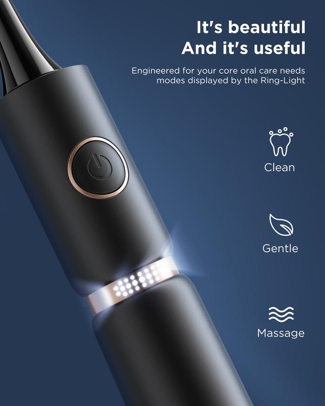 فرشاة اسنان كهربائية مقاومة للماء فيري ويل 8 رؤوس Fairywill P11 Ultrasonic Electric Toothbrush