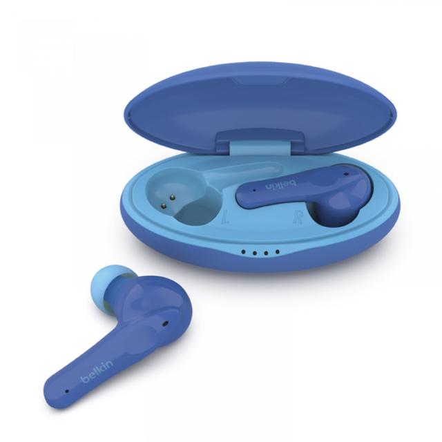 سماعات رأس لاسلكية للأطفال أزرق بيلكن Belkin SOUNDFORM™ Nano True Wireless Earbuds for Kids Blue - SW1hZ2U6MTM2NDI2Nw==
