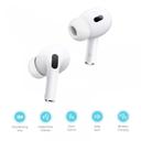 Porodo Blue Deep Bass Wireless Earbuds Pro 2 with Swipe Volume - White [ PB-ARPDP2-WH ]