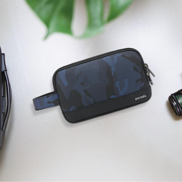 شنطة يد رجالي صغيرة للسفر متعددة الاستخدامات 8.2 انش بورودو Porodo Lifestyle Multi-Compartment Storage Bag