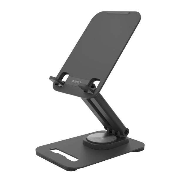 Porodo Rotatable And Foldable Tablet Stand - Black [ PD-CSAMSTD-BK ] - SW1hZ2U6MTM5Njc5OA==