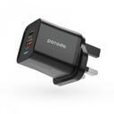 فيش شاحن قوي 35 واط بورودو Porodo A+C Wall Charger UK - SW1hZ2U6MTM5NjYwNQ==