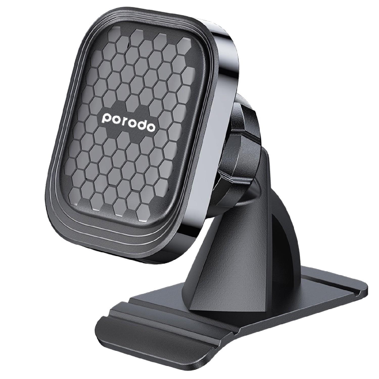 Porodo 360 Magnetic Dash Mount Phone Holder - Black [ PD-MAVDCM-BK ]