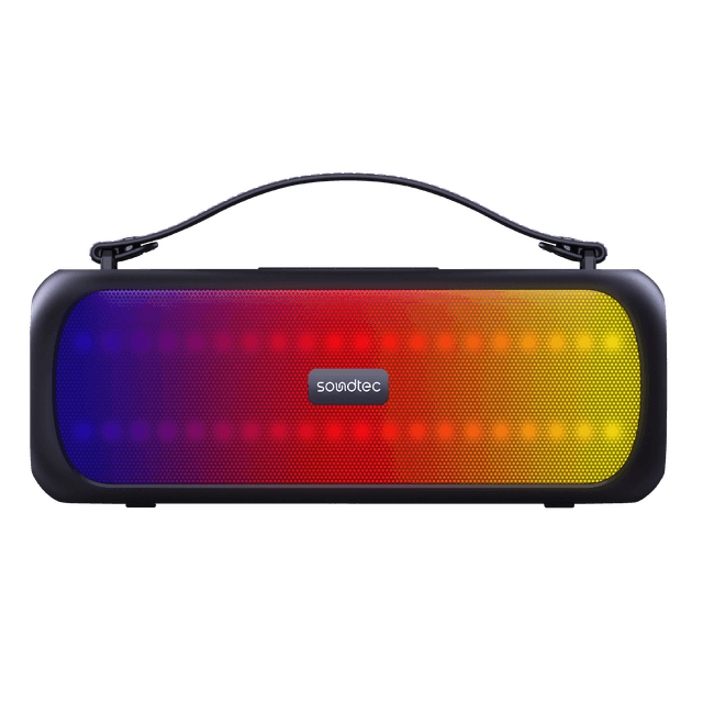 Porodo SOUL Soundtec Basic Speaker with RGB - Black [ PDSOULSPK-BK ] - SW1hZ2U6MTM5NjQ1NA==