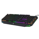 كيبورد ميكانيكي عربي 100 مليون نقرة بورودو Porodo Gaming Mechanical Full Keyboard Rainbow - 282865