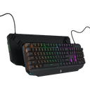 كيبورد ميكانيكي عربي 100 مليون نقرة بورودو Porodo Gaming Mechanical Full Keyboard Rainbow - 282867