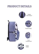 شنطة ظهر للسفر 17 انش قماش بارا جون أزرق PARA JOHN Backpack