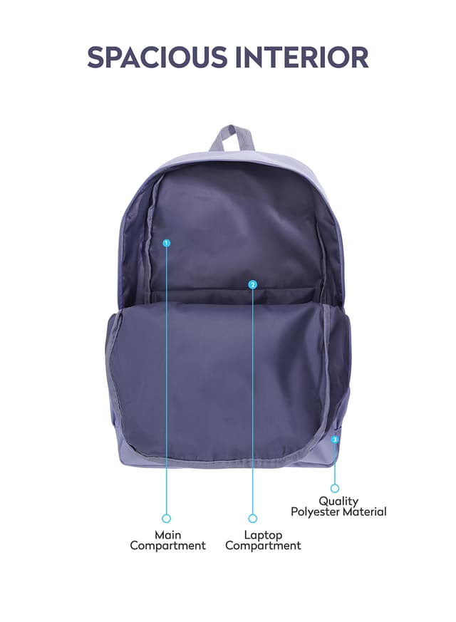 شنطة ظهر للسفر 17 انش قماش بارا جون أزرق PARA JOHN Backpack