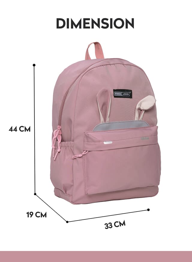 شنطة ظهر للسفر 16 انش قماش بارا جون وردي PARA JOHN Backpack