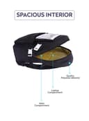 شنطة ظهر للسفر 17 انش قماش بارا جون أسود PARA JOHN Backpack