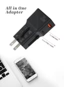 فيش سفر 20 واط مخرجين بارا جوهن Parajohn Universal Travel Adapter